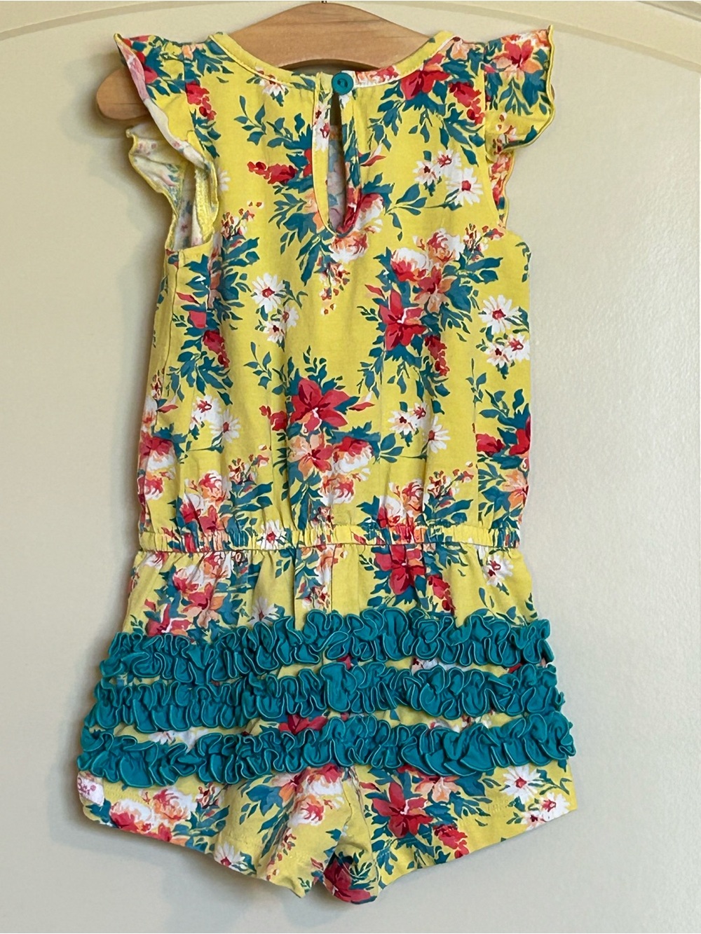 18-24M Ruffle Butts Floral Romper - Picture 4 of 7
